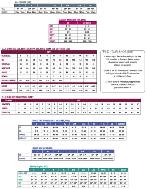 Sizing Charts