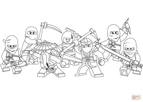 Zane ninja lego is a part of our huge collection of coloring pages. Lego Ninjago coloring page | Free Printable Coloring Pages
