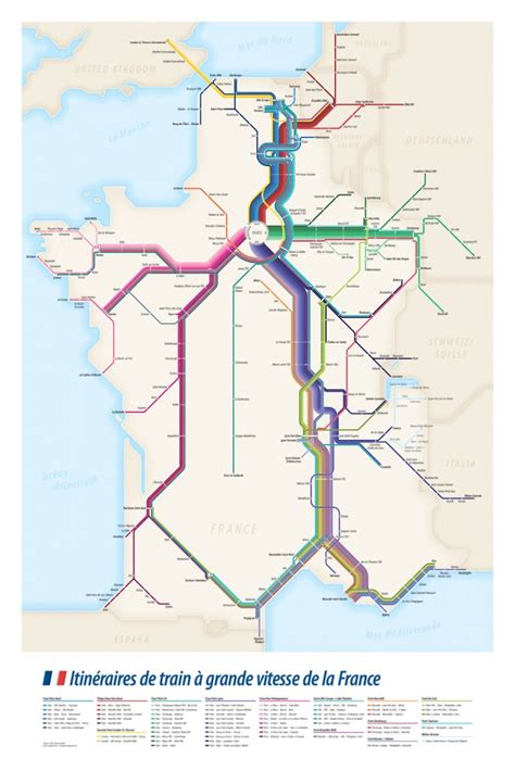 Transit Maps Project High Speed Train Routes Of France Transit Diagram