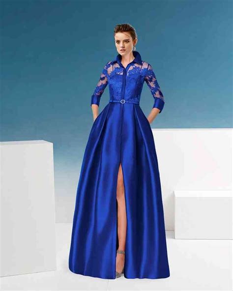 45 Vestidos De Noche Azul Rey Para Brillar Como Invitada Kleedjes