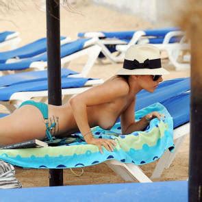Roxanne Pallett Getting Tan Topless In Cyprus Team Celeb