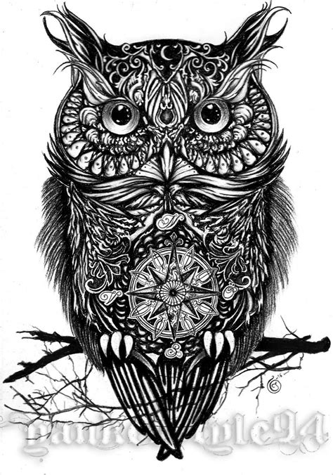 Owl Tattoo By Yankeestyle94 On Deviantart Idee Per Tatuaggi Tatuaggi