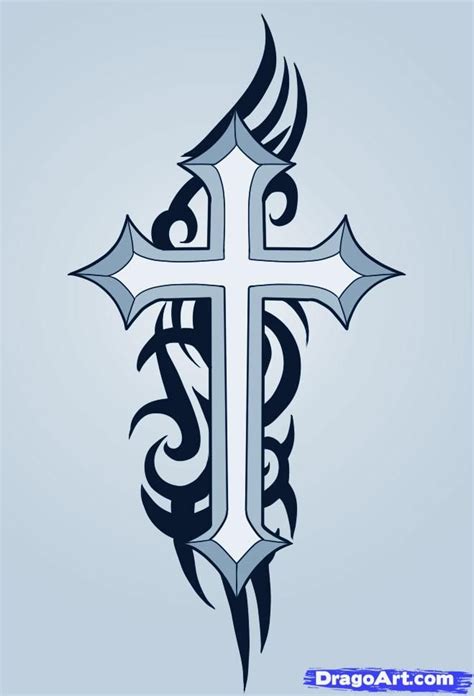 Check out the cute and feminine tattoo ideas that women love! Easy to Draw Cross Designs | how to draw a cross , how to ...
