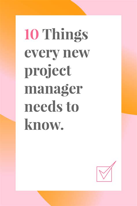 10 Things Every New Project Manager Needs To Know Project Management