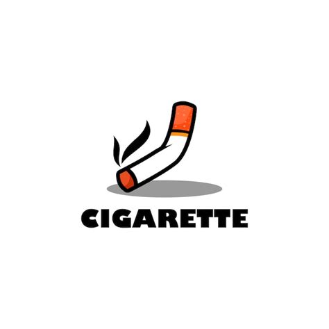 Cigarette Logo Vecteur Premium