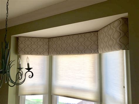 I've included two pictures, plus one rough sketch of where i would have my stiles and a question mark on the troubling section. Custom Bay Cornice using Carol Fabrics "Wandering Way ...