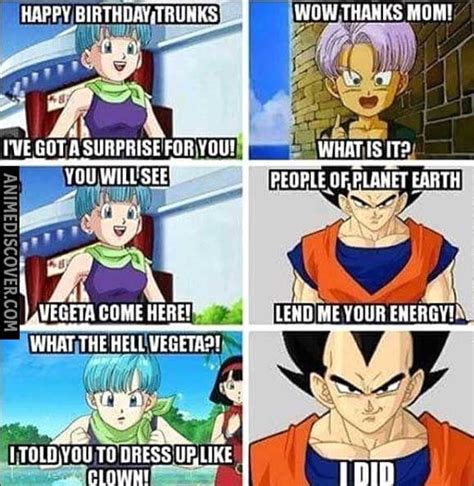 Memes in general are a fans way of saying thank you to their favorite anime series. Its hard to laugh when Goku keeps handing him his ass ...