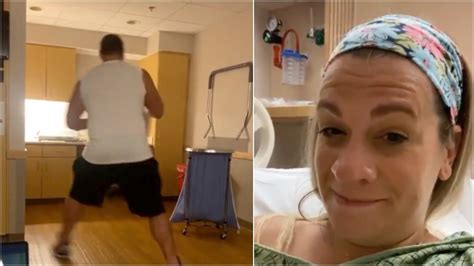 Ravens Lineman Gets In Some Pass Blocking Drills While Wife Is In Labor