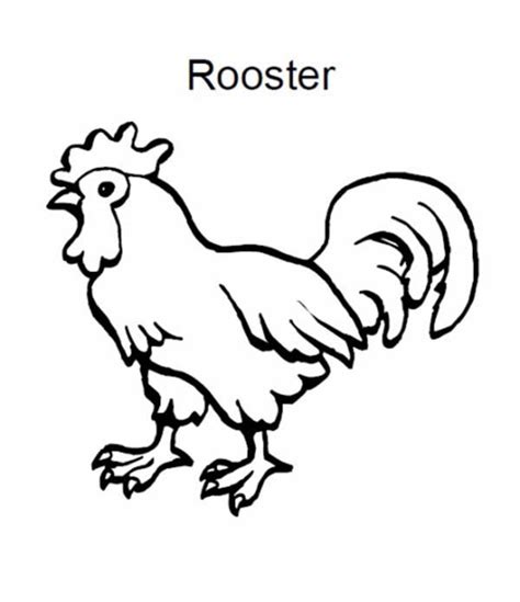 Unique rooster coloring pages free printable. R Is For Rooster Coloring Page : Coloring Sky