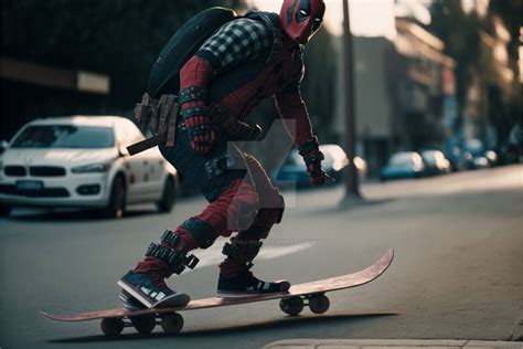 Skullflorida Movie About Deadpool Skateboarding Sh By Denisskullnox On