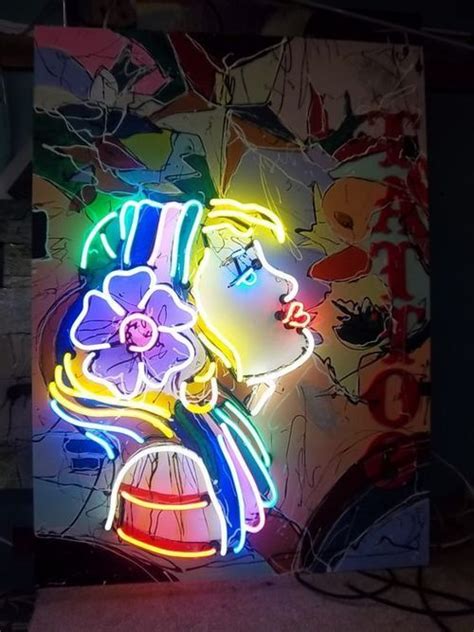 Neon Girl Uploaded By ♡lovehoneybunch♡ On We Heart It Neon Light Art