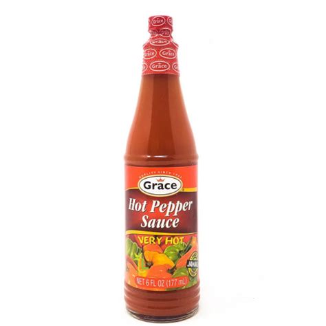 Grace Hot Pepper Sauce 6oz Loshusan Supermarket Grace Jamaica