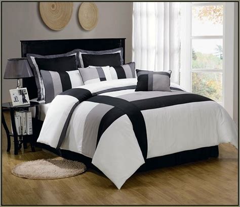 Black And Grey Comforter Set Bedspreads And Comforters Bed Design