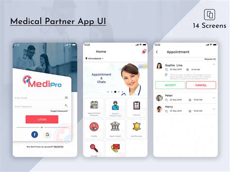 Doctor Appointment Management App Ui Kit Search By Muzli