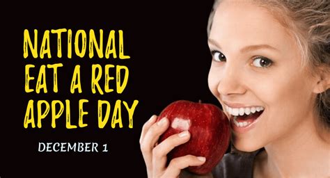 National Eat A Red Apple Day December Happy Days