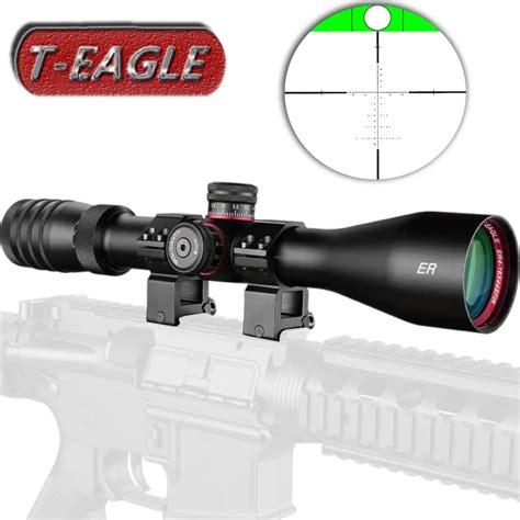 T EAGLE Tactical Long Range Rifles Scope SFIR Air Rifle Optics Red Dot Illuminated