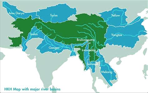 Asia Map With Rivers