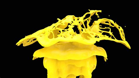 Yellow Color Splash Stock Video Footage 4k And Hd Video