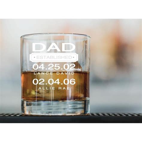 Dad Themed Whiskey Glass Best Fathers Day Ts From Etsy Popsugar