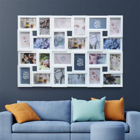 3d 24 Photo Frame Collage Picture Wall Mounted Multi Decor Memories Art