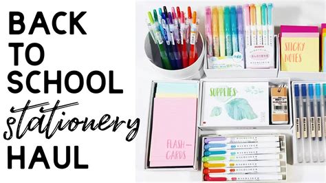 Back To School Stationery And Supplies Haul Youtube