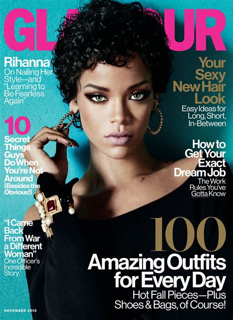 Rihannas Photo Shoot In The November 2013 Issue Of Glamour Glamour