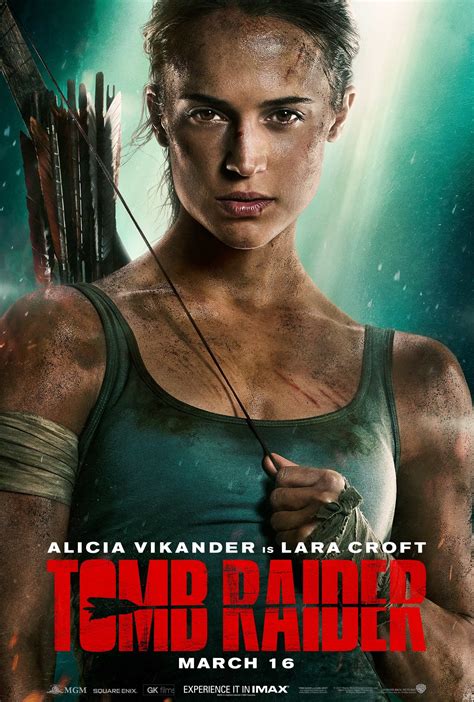 Lara Croft Looks Intense On New Tomb Raider Movie Poster Gamespot