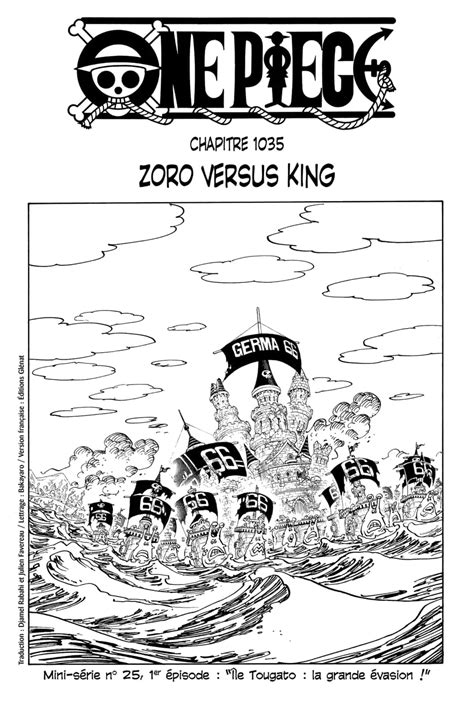One Piece #1035: Zoro versus King Lecture en ligne
