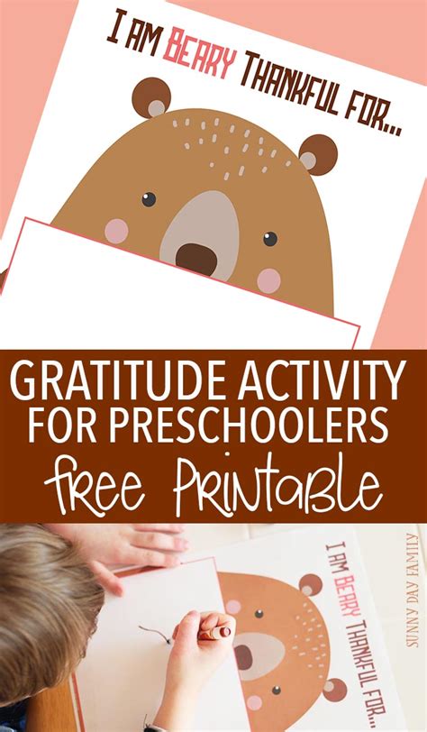 Use this activity to get the children's attention and begin to focus them on the concept of thankfulness. Gratitude Activity for Preschoolers: Free Printable ...