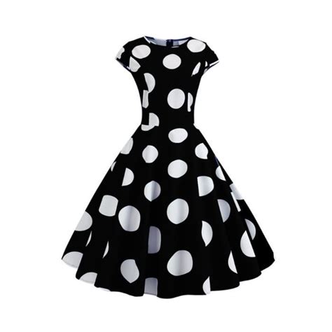 robe vintage femme années 50 60 rétro pin up rockabilly swing sans manches dots a line trapèze