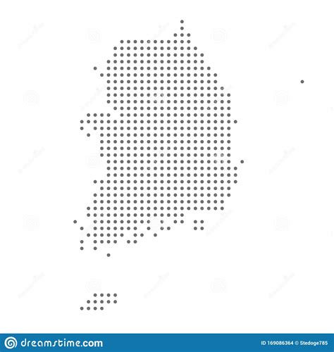 Dotted Grey Europe Map Flat Vector Illustration Countries Are Signed