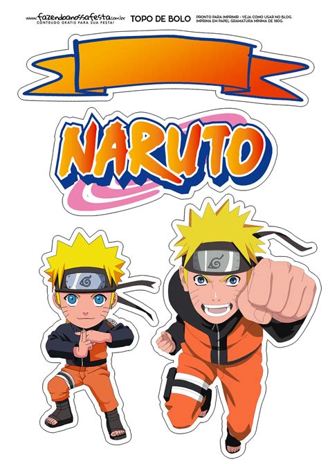 Naruto Free Printable Cake Toppers Oh My Fiesta For Geeks
