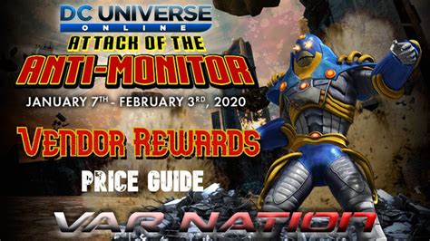 This price was last verified in the us app store 14 hours ago and is subject to change. DC Universe Online - Anniversary Event Vendor Rewards 2020 ...