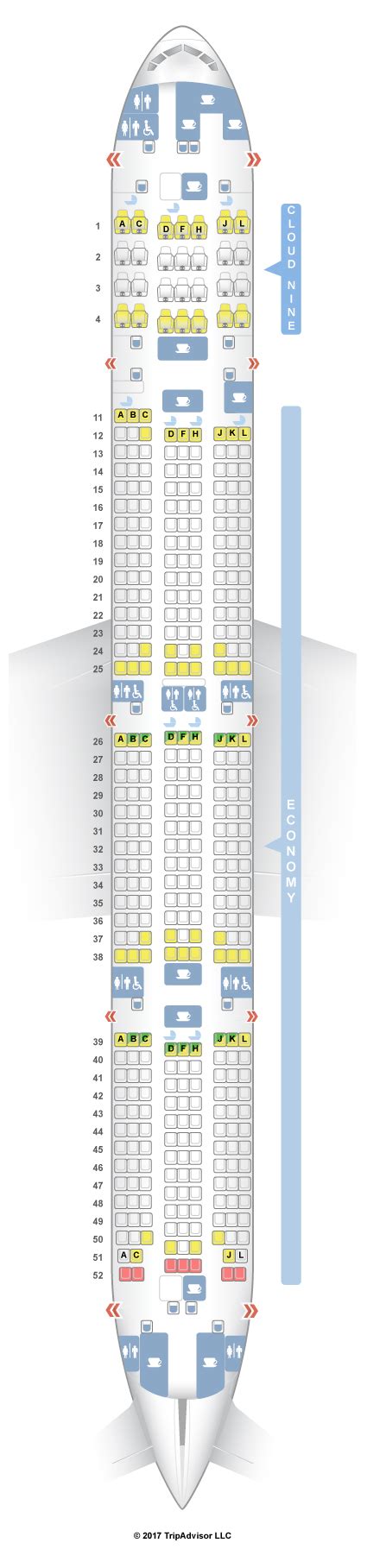 Seatguru Seat Map Ethiopian Airlines Boeing 777 300er 77w