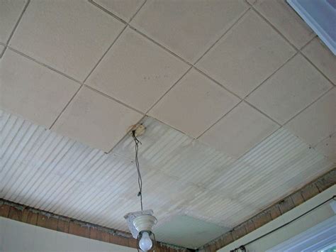 Ceilings with asbestos tiles may be recognized by several names, including drop ceilings, suspended ceilings. Identify And Remove Asbestos In Ceiling Tiles in 2020 ...