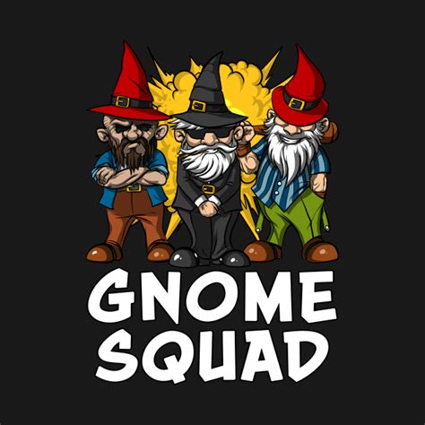 Gnome Squad Funny Cartoon Garden Dwarves Gnome Squad Funny Cartoon