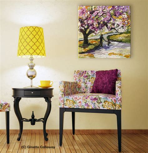 Under The Cherry Blossom Tree Impressionist Paintings Oil And