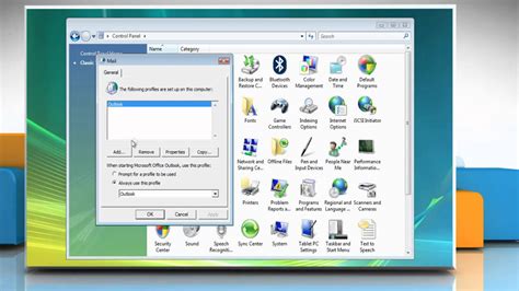 Microsoft Outlook 2007 Create An E Mail Profile In Windows Vista