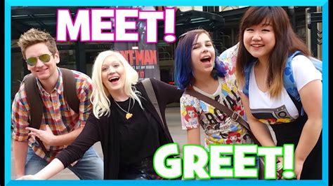 Перевод слова meet, американское и британское произношение, транскрипция, словосочетания, однокоренные слова, примеры использования. Vidcon Trip VLOG 2 - Meet and Greet with Cybernova, Chad ...