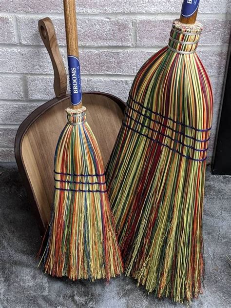Mommy And Me Matching Corn Brooms Child Broom And Adult Broom Rainbow