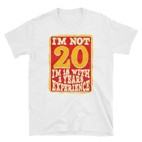 Vintage 20th Birthday T 20 Years Old Birthday T And Funny 20th