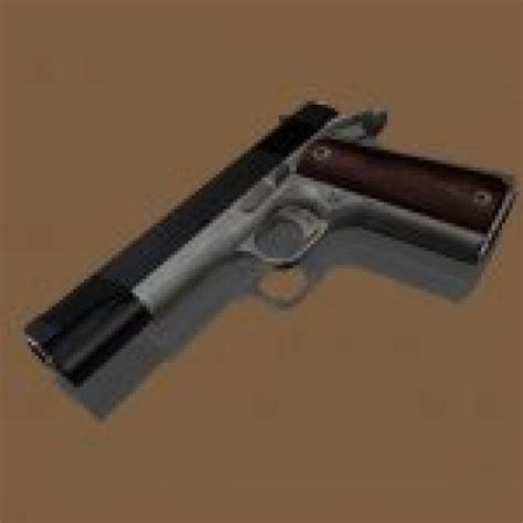 Colt M1911 For Hl2 Hand Pistol Half Life Weapon Models Goldsrc