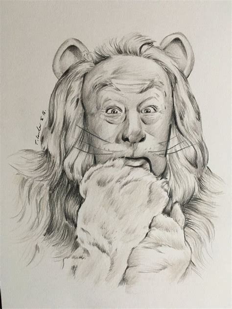 Cowardly Lion Drawing Wizard Of Oz By Billyboyuk On Deviantart Wizard