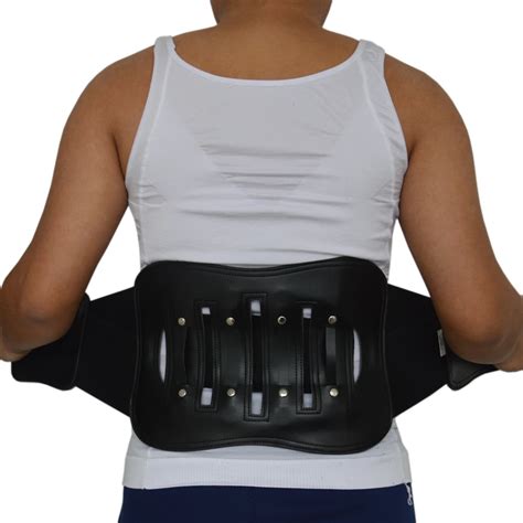 Breathable Leather Steel Plate Back Waist Support Back Protect Elastic