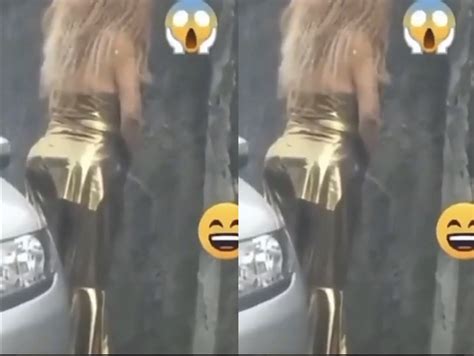 slay queen caught on camera urinating like a man video