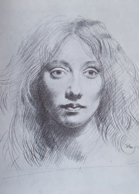 The famous pencil sketch artist gives the looker through the eyes as she thinks that eyes. artifacts.: The Drawings of Augustus John