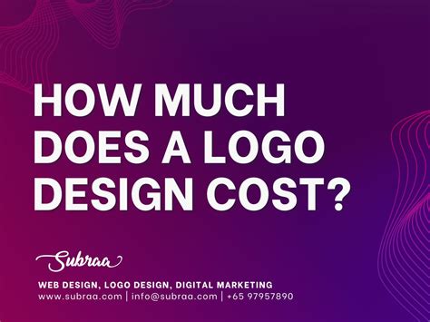 How Much Does A Professional Logo Design Cost In Singapore By Subraa