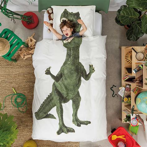 Baby alive triple bunk beds! Dinosaur Duvet and Pillowcase Set | t rex costume, kids ...