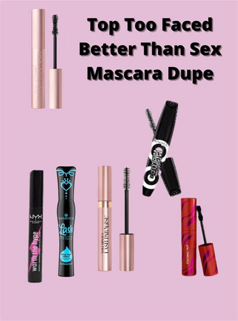 top 5 too faced better than sex mascara dupes 2023 creative kainat