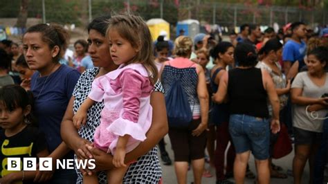 Us Border Mexico Announces 56 Migrant Drop After Crackdown Bbc News